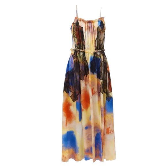 JASON WU Collection RUNWAY Silk Midi Dress Size: S | US 4 NEW - Picture 12 of 16